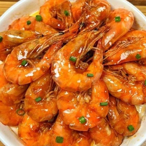 本帮油爆虾河虾酥脆甜咸口味